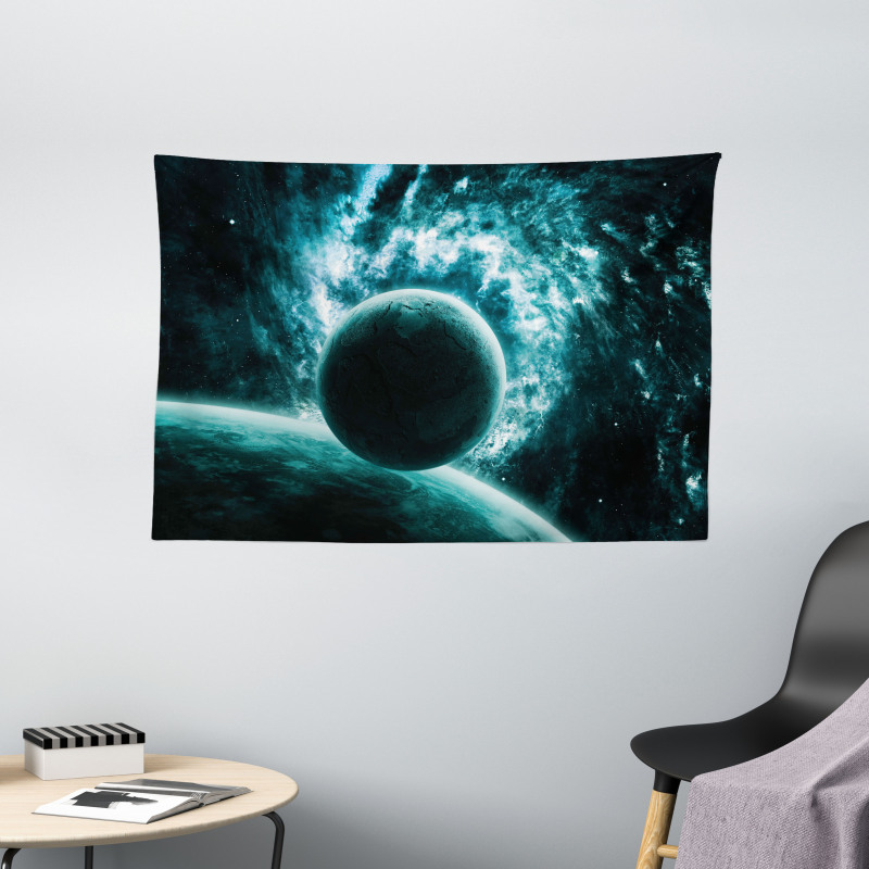 Solar System Star Scenery Wide Tapestry