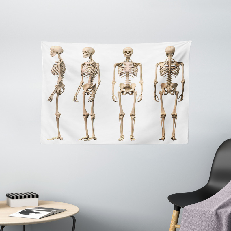 Medical Skeleton Wide Tapestry