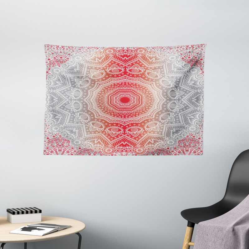 Boho Mandala Wide Tapestry