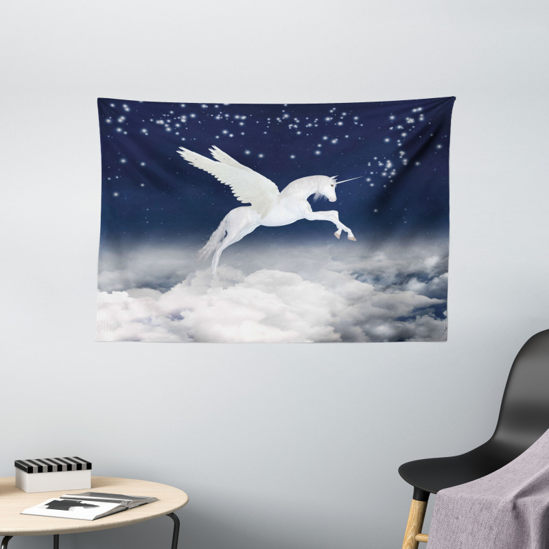 Unicorn Animal Wide Tapestry