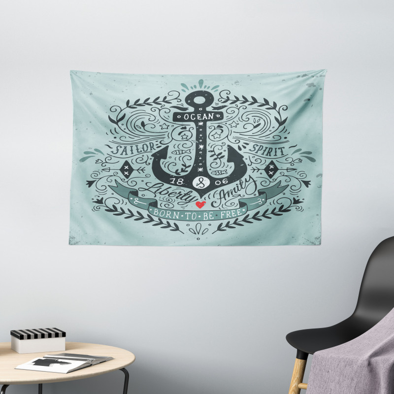 Vintage and Anchor Wide Tapestry