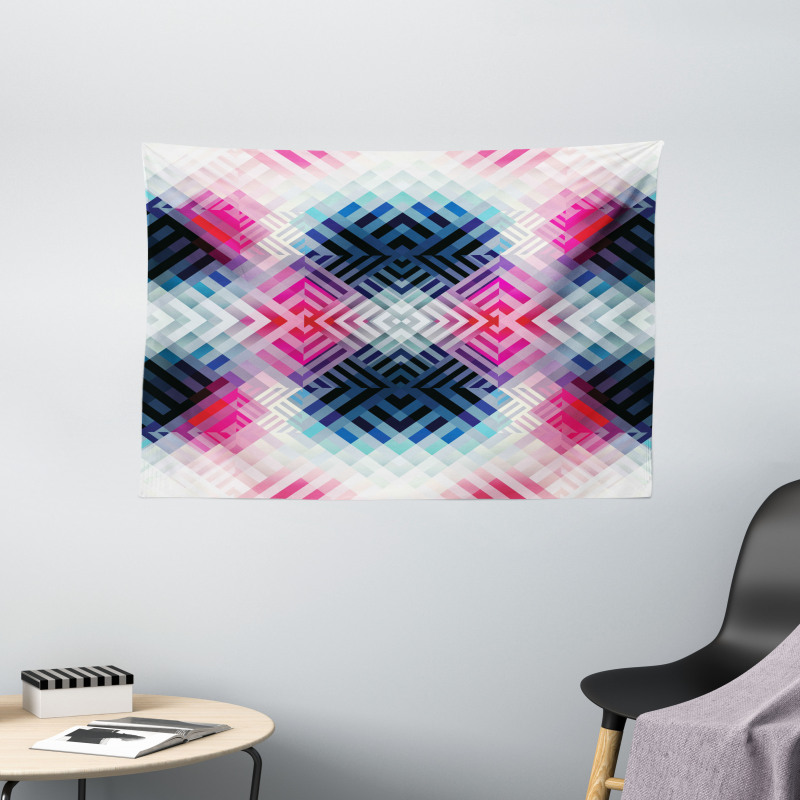 Geometric Lines Angle Wide Tapestry