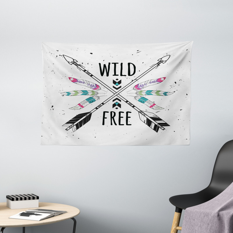 Arrows Words Native Wide Tapestry