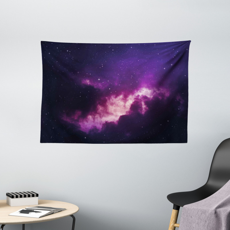 Stars Dark Night Sky Wide Tapestry