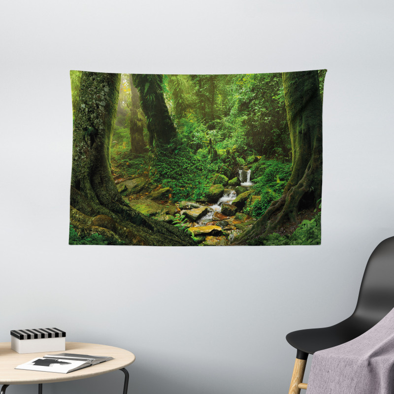 Nepal Jungle Forest Wide Tapestry
