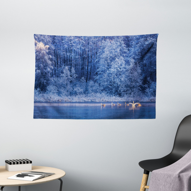Idyllic Nature Rural Wide Tapestry