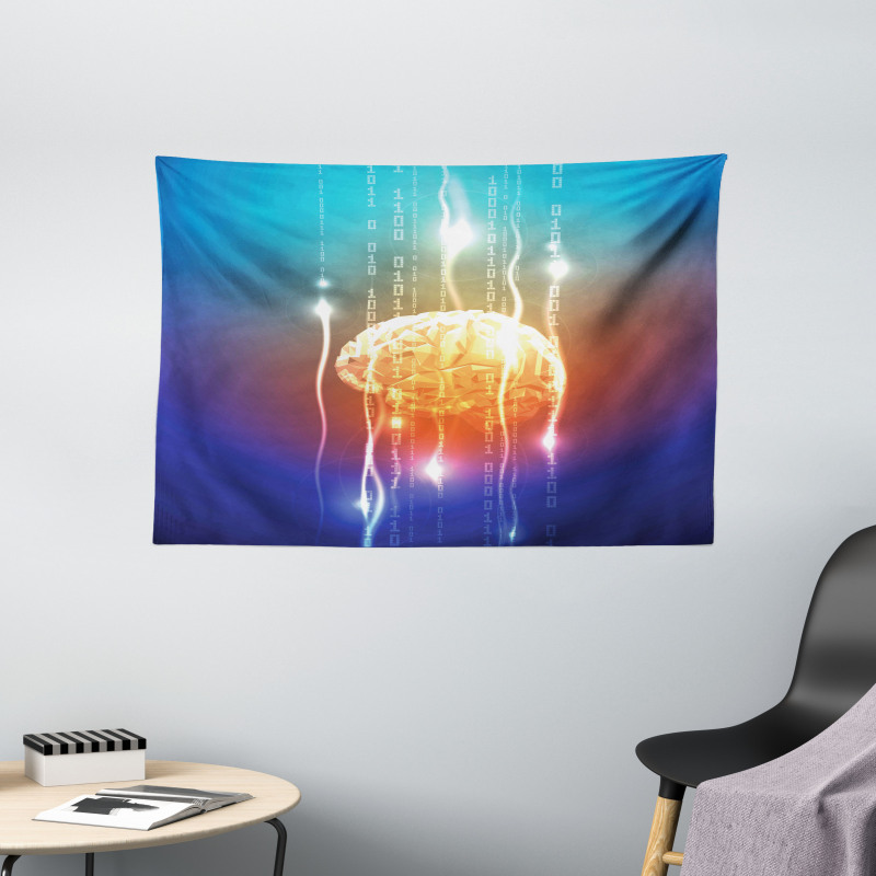 Abstract Binary Digit Wide Tapestry