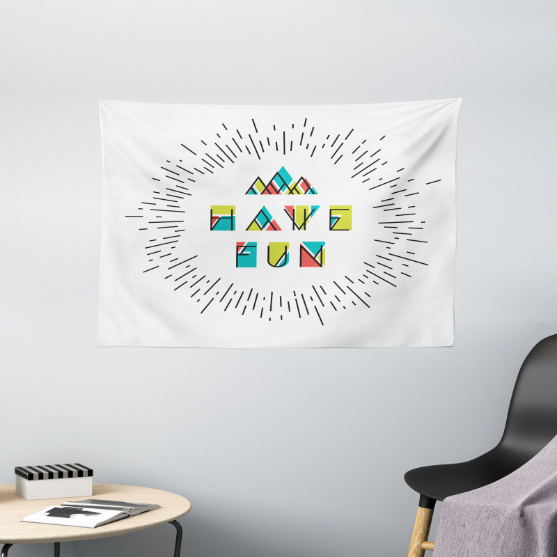 Motive Words Wide Tapestry
