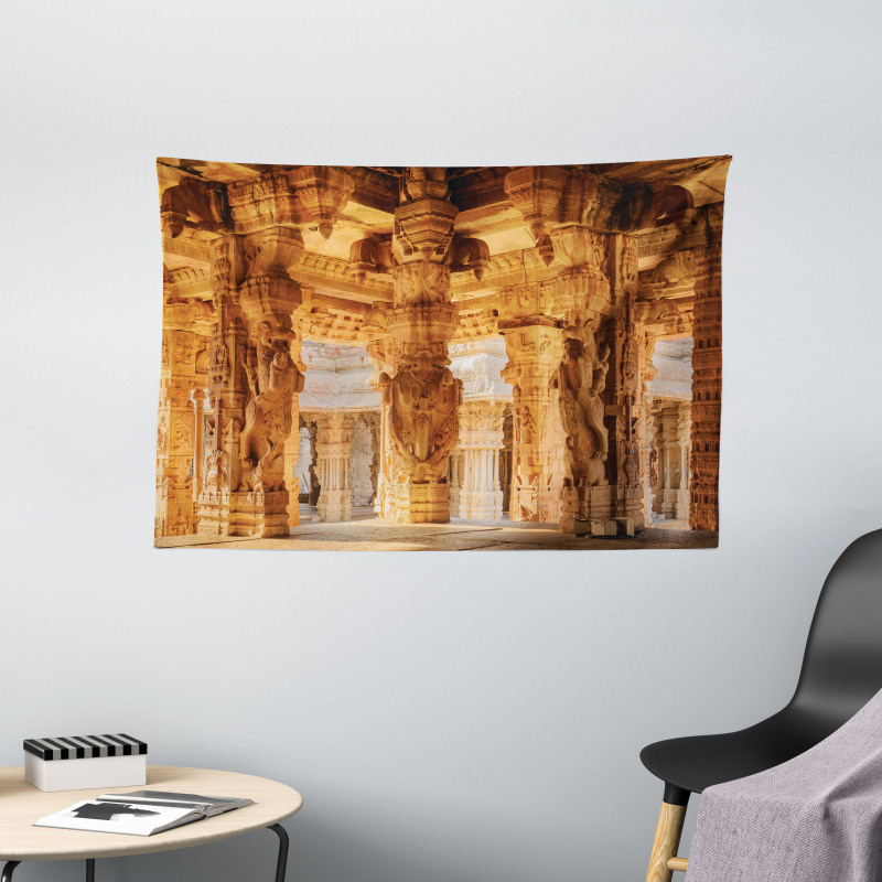 Famous Monument Wide Tapestry