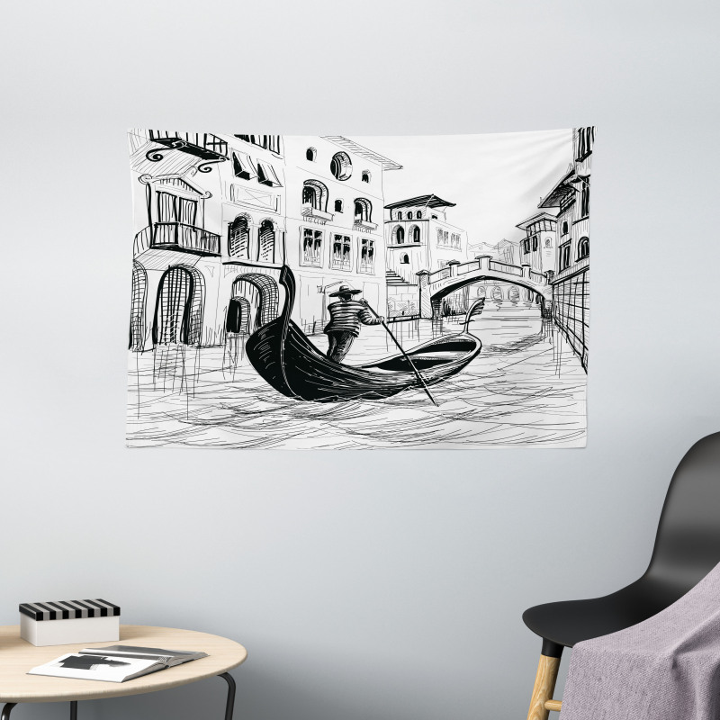 Mediterranean Holiday Wide Tapestry