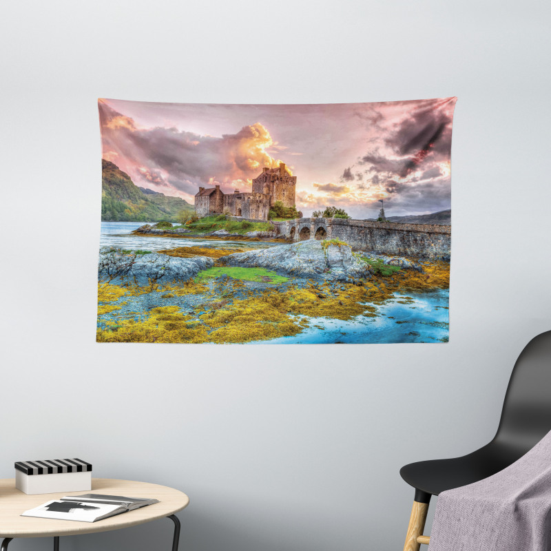 Princess Dream Castle Wide Tapestry