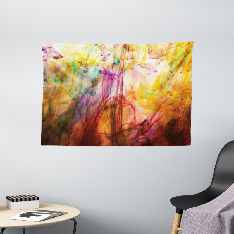Rainbow Colored Image Wide Tapestry