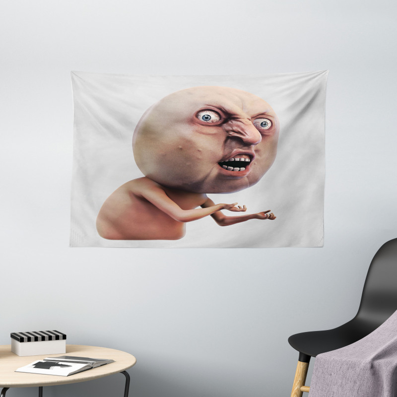 Why You No Troll Meme Wide Tapestry
