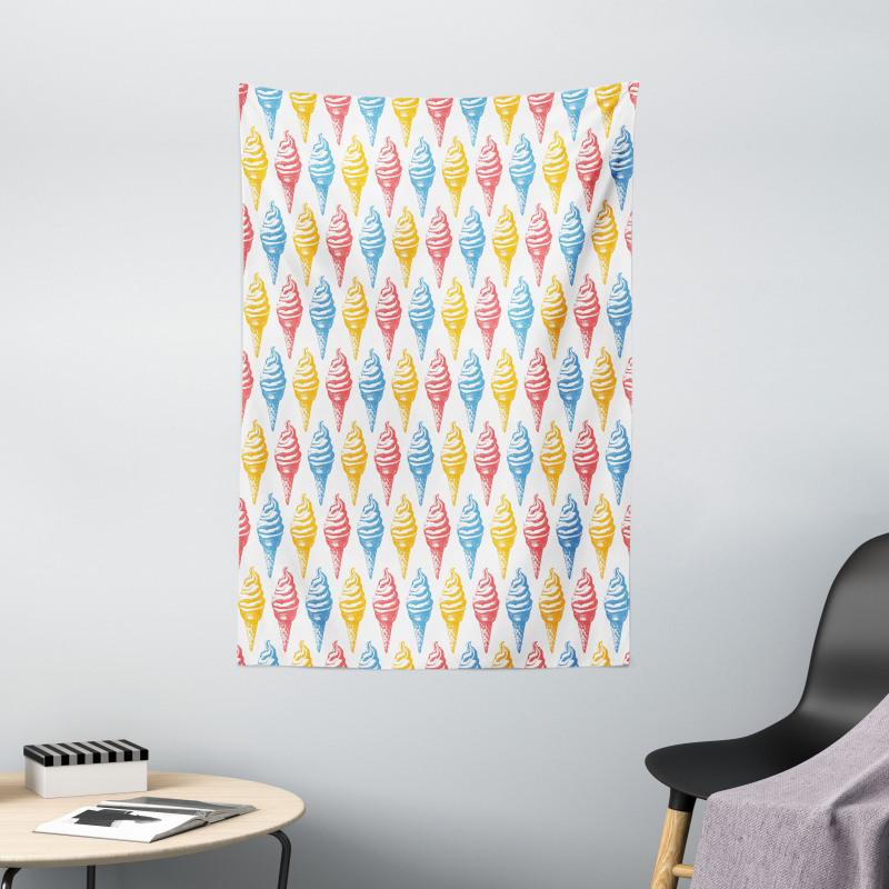 Ice Cream Cones 50s Time Tapestry