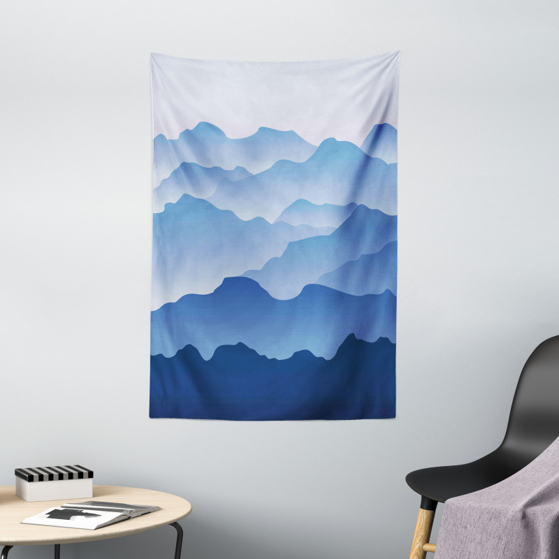 Nature Theme Silhouette Tapestry