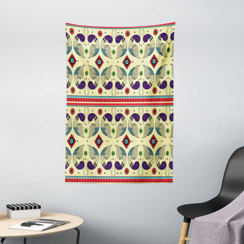 Peacock Pattern Tapestry