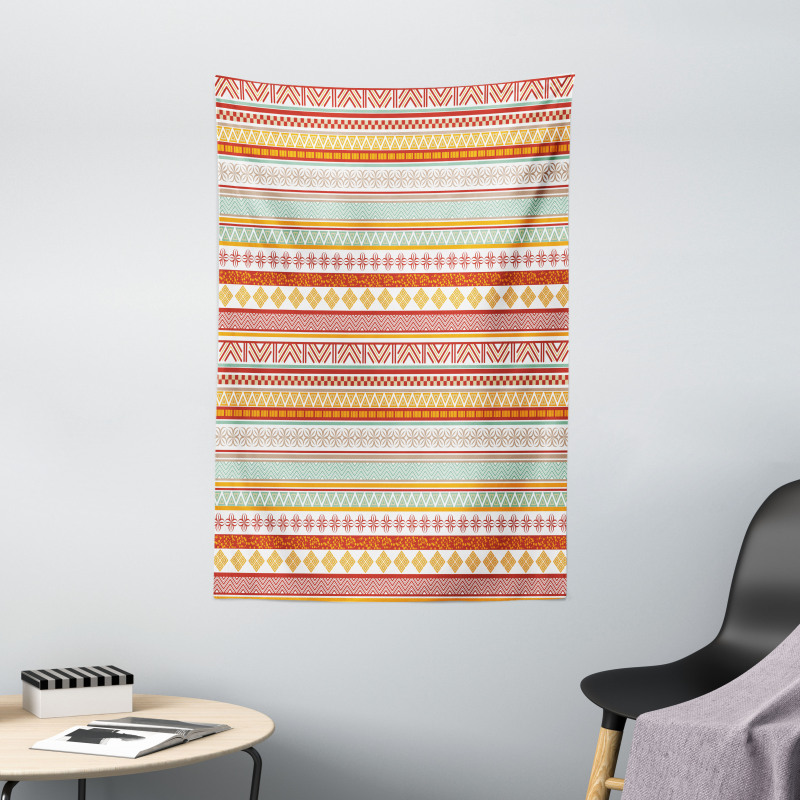 Striped with Art Tapestry