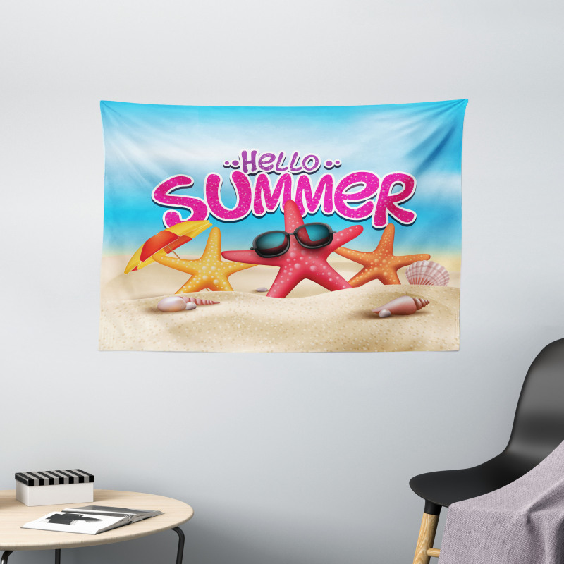 Inspirational Beach Wide Tapestry