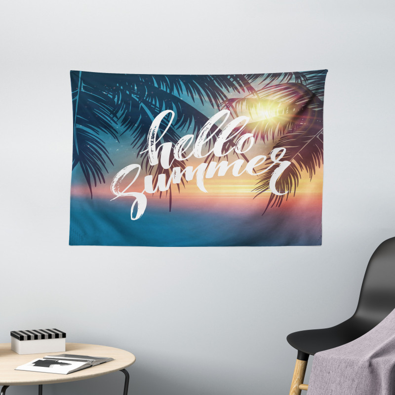Tropic Paradise Beach Wide Tapestry