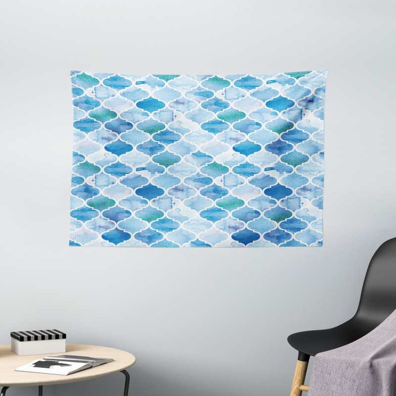 Mosaic Pattern Wide Tapestry