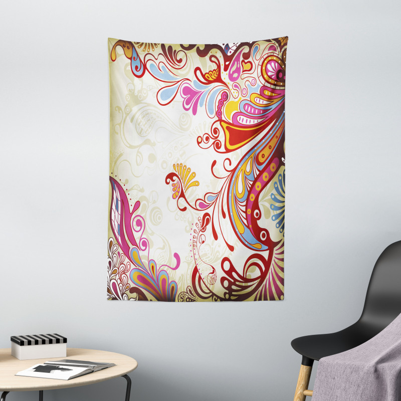 Flower Bouquet Paisley Tapestry