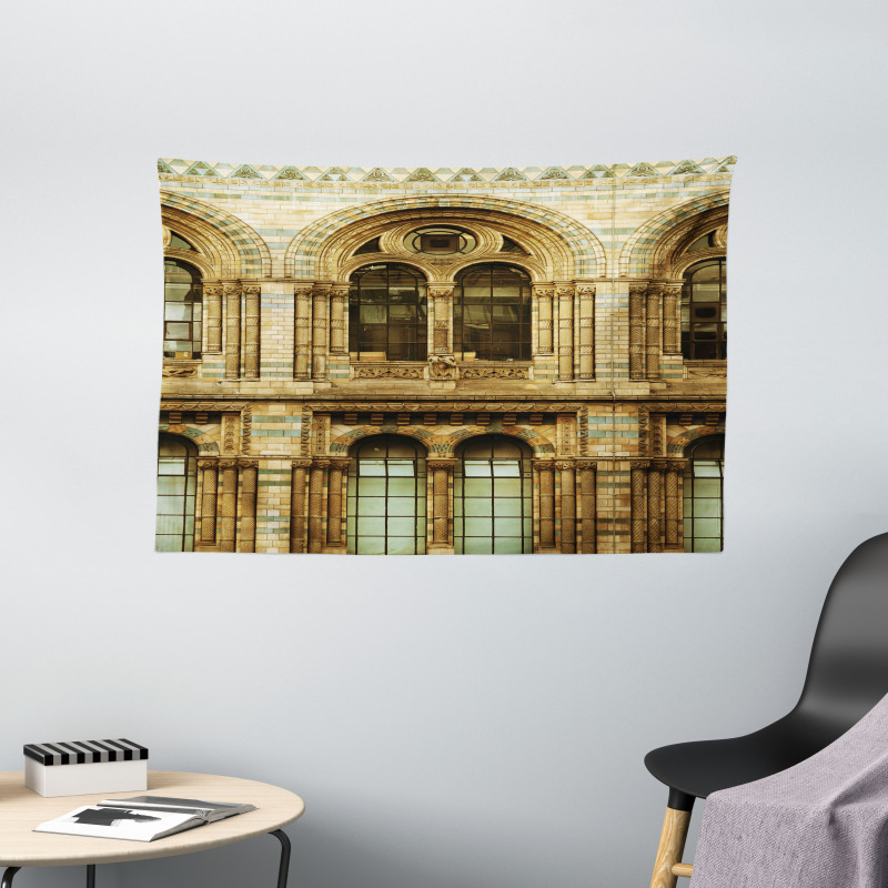 European City Building Wide Tapestry