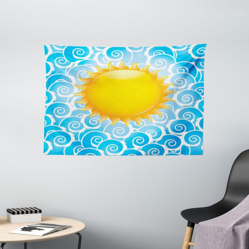 Holiday Joy Ocean Sea Wide Tapestry