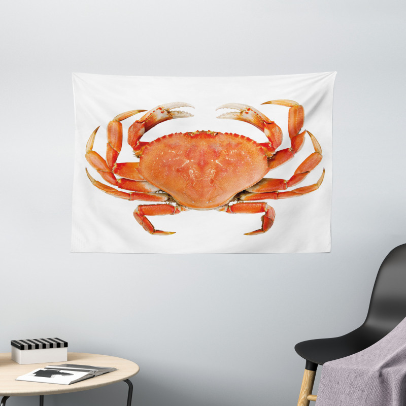 Cooked Dungeness Crab Wide Tapestry
