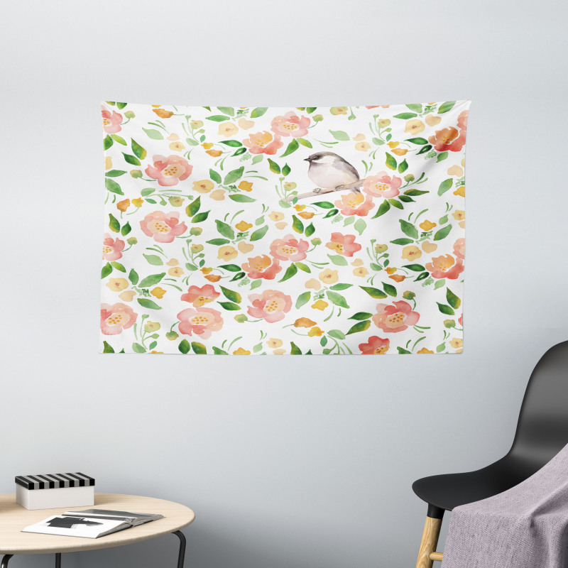 Flower Petals Blossoms Wide Tapestry
