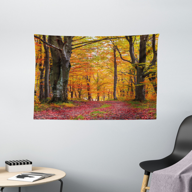Shady Deciduous Trees Wide Tapestry