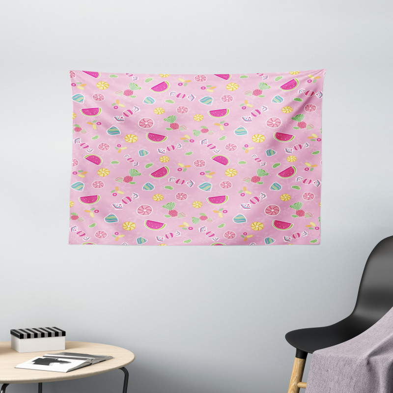 Creative Delicious Fruit Wide Tapestry