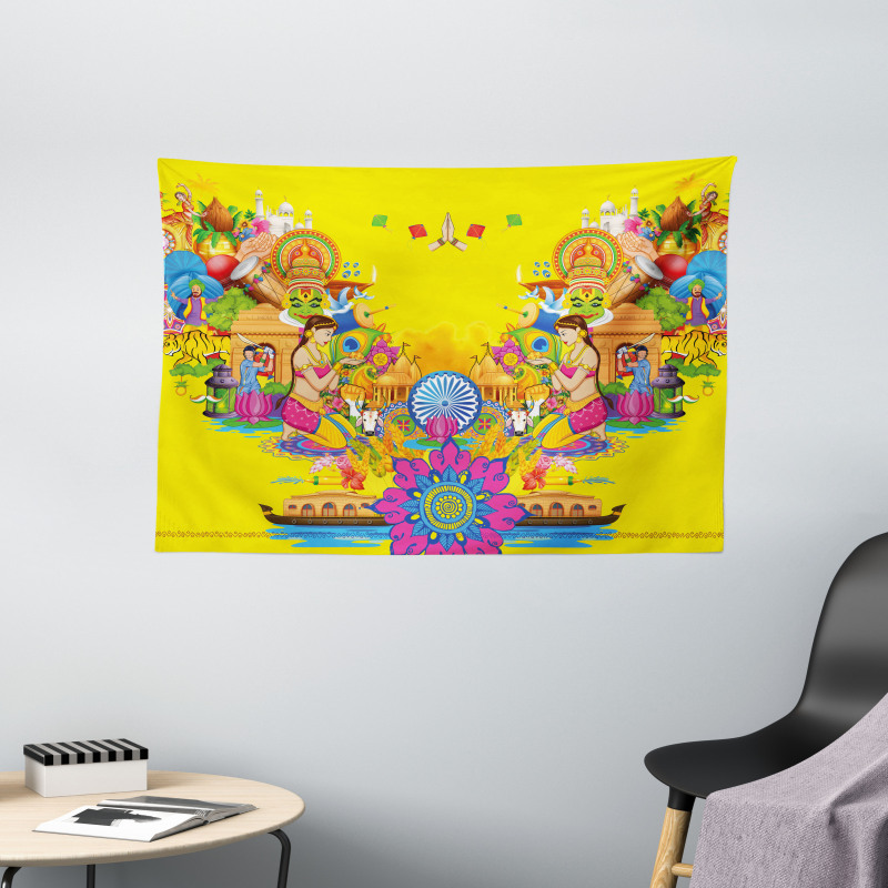 Summer Fan Cooler Wide Tapestry