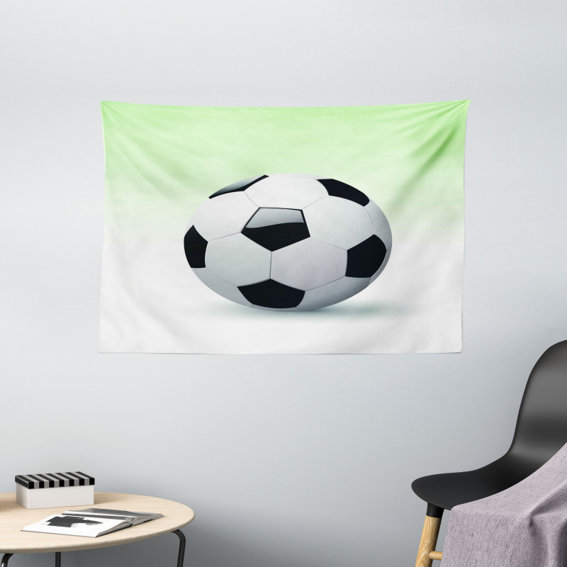 Football Soccer Ball Wide Tapestry