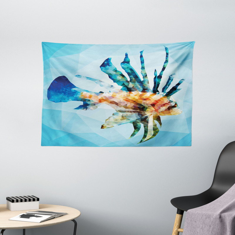 Ornamental Fish Style Wide Tapestry