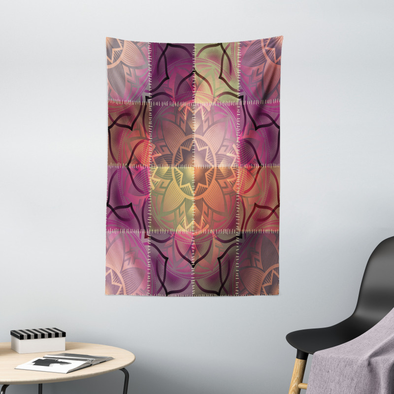 Modern Mandala Motif Tapestry