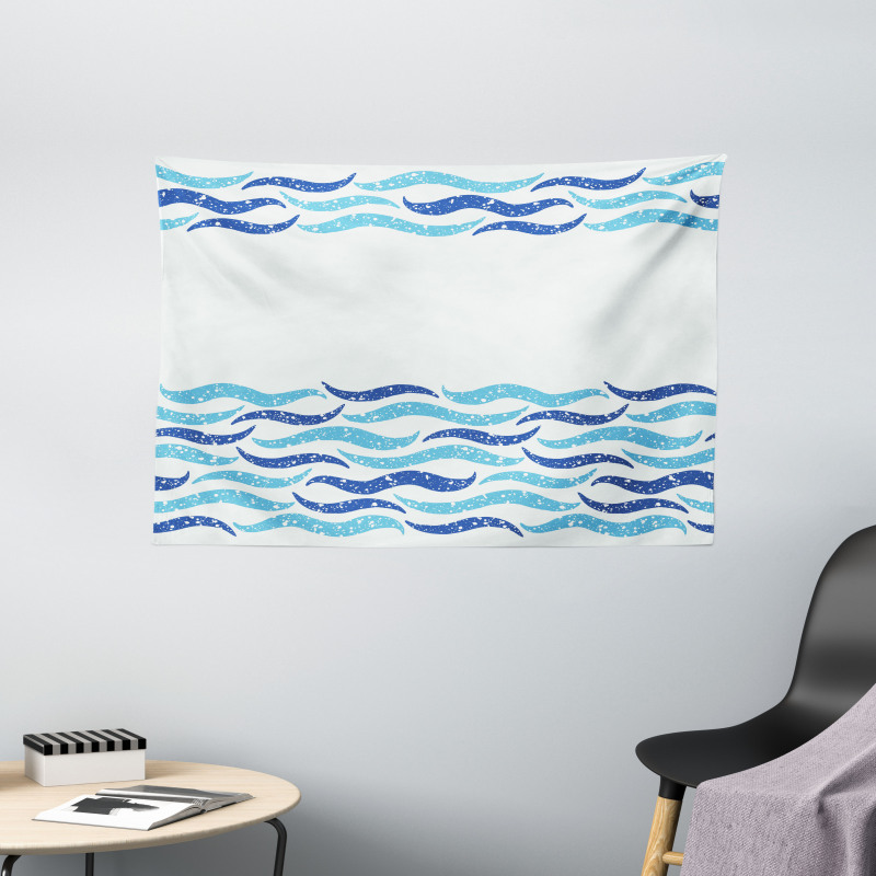 Ocean Life Sea Waves Wide Tapestry