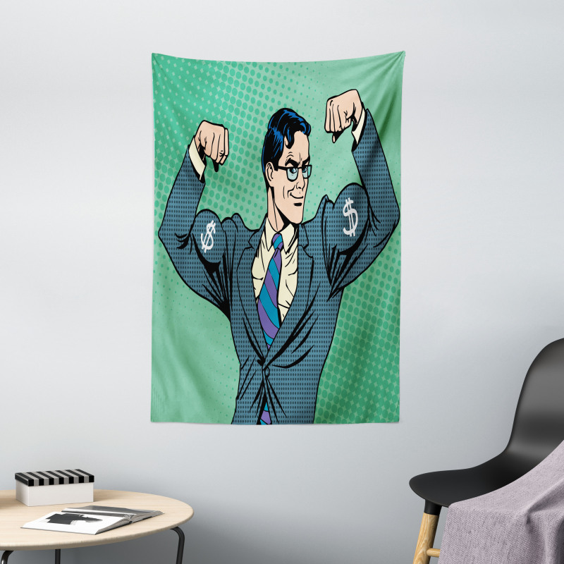 Pop Art Retro Man Tapestry