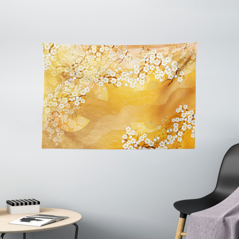 Blossoms Wide Tapestry