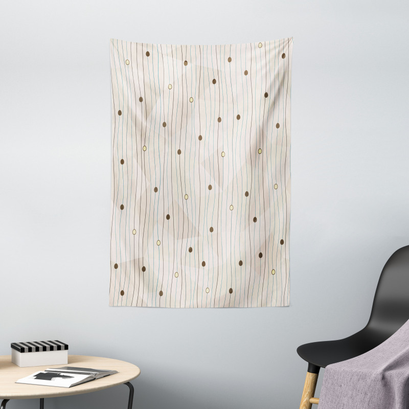 Swirls Pattern Circles Tapestry