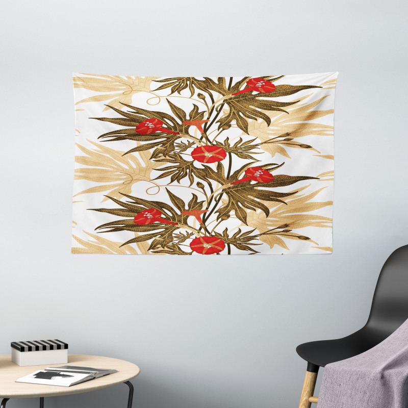 Exotic Climbing Ivy Wide Tapestry