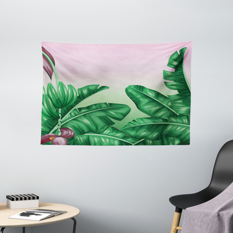 Exotic Orchid Blooms Wide Tapestry