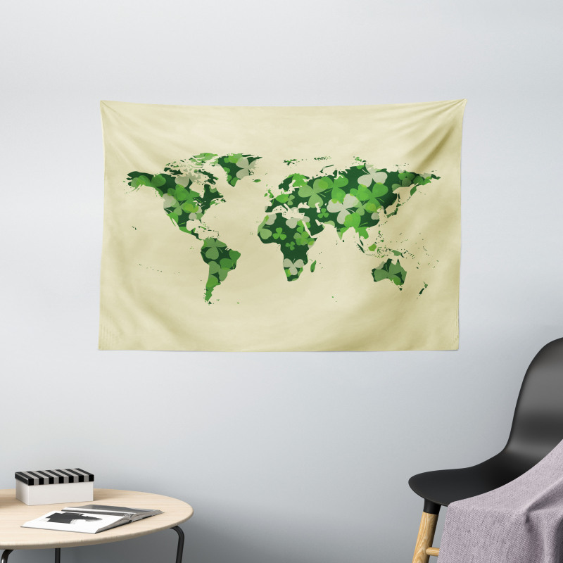 Saint Patrick Day Wide Tapestry