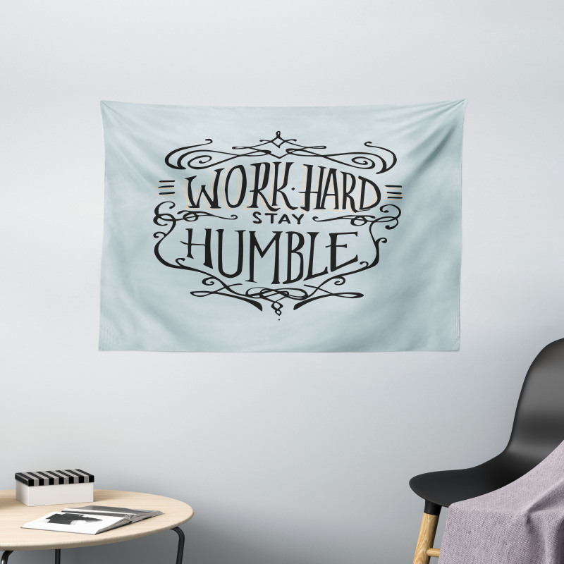 Motivational Lifestyle Wide Tapestry
