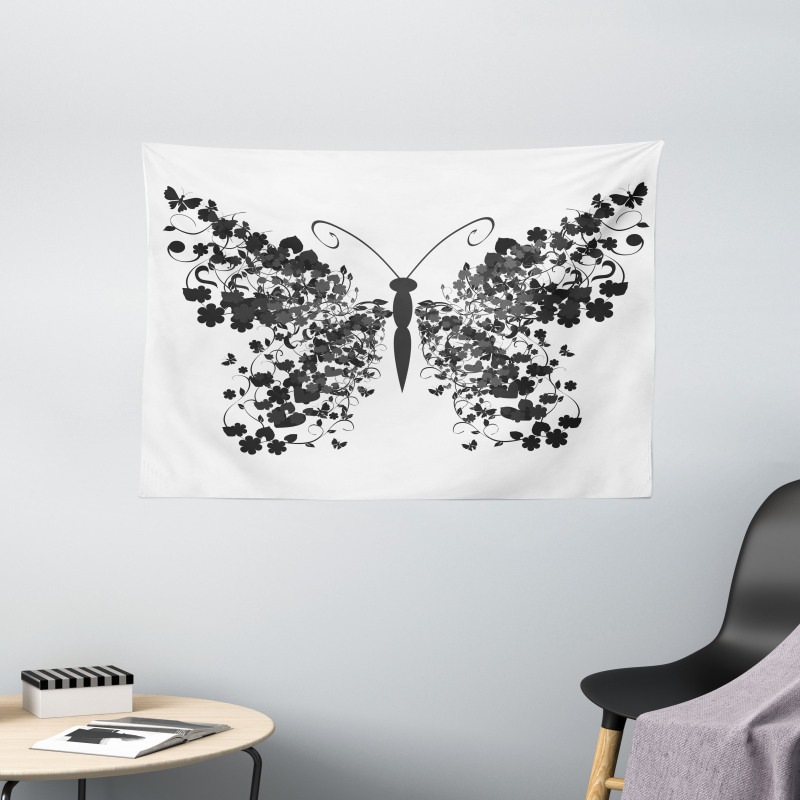 Wings Animal Design Wide Tapestry