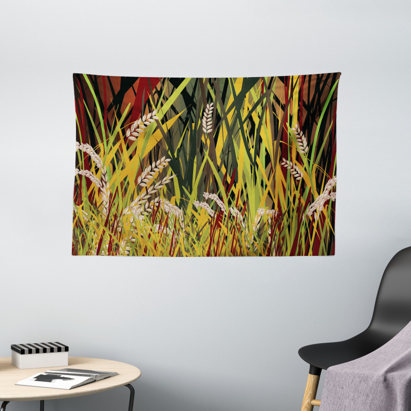 Plant Forest Farm Leaves Wide Tapestry