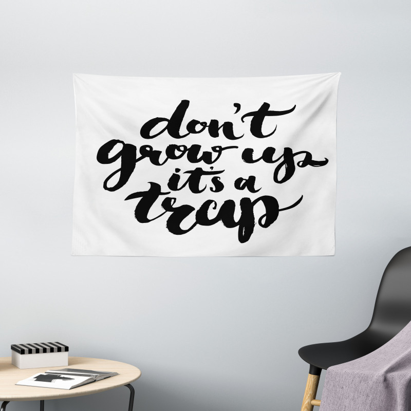 Motivational Life Letters Wide Tapestry