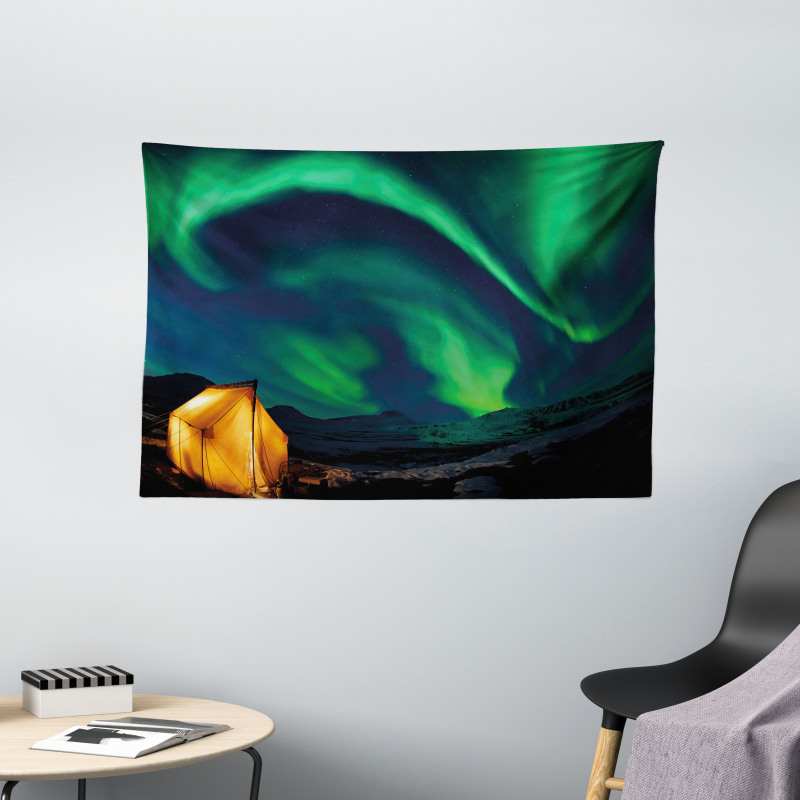 Sky Nordic Camping Wide Tapestry