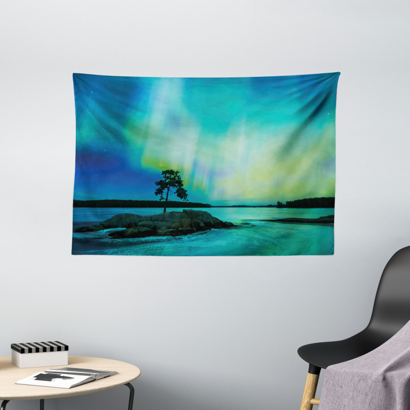 Rocky Stone River Wide Tapestry