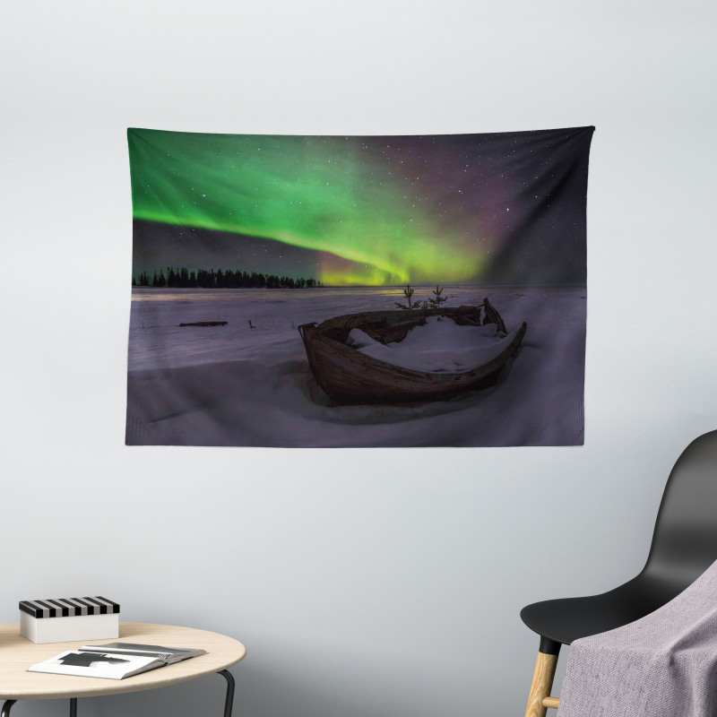 Boat and Galaxy Wide Tapestry