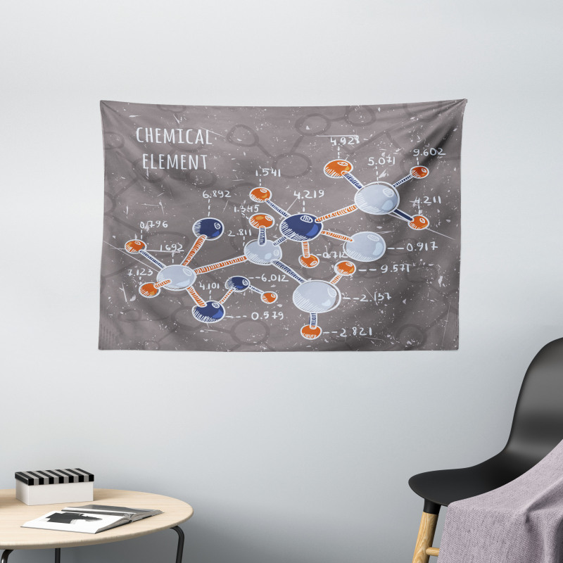 Formula Science Graphic Wide Tapestry